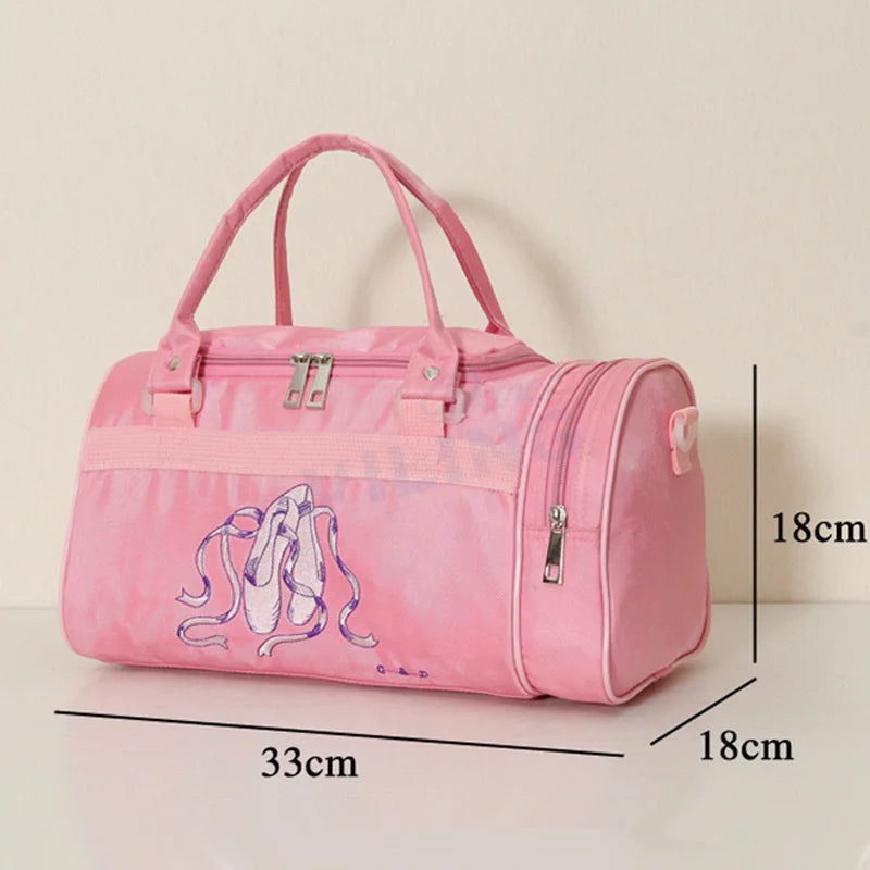 Ballet Dance Bag Single Shoulder Totes For Girls Women Dancer Embroidered Clutch