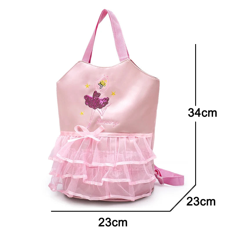 Ballet Dance Bags for Girls Backpack Large Capacity Waterproof Nylon Backpacks