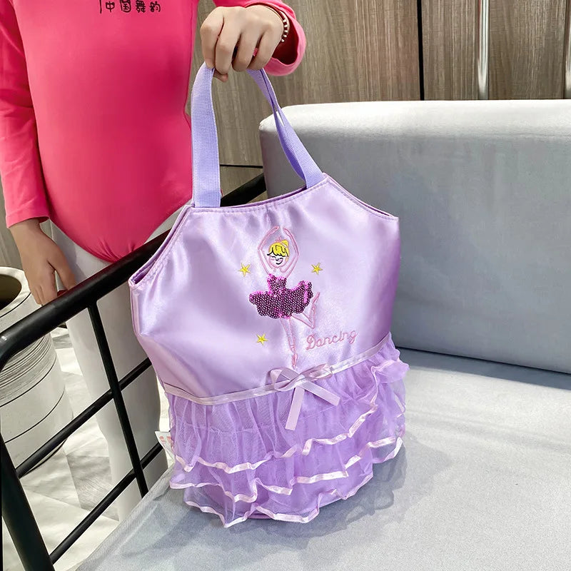 Ballet Dance Bags for Girls Backpack Large Capacity Waterproof Nylon Backpacks