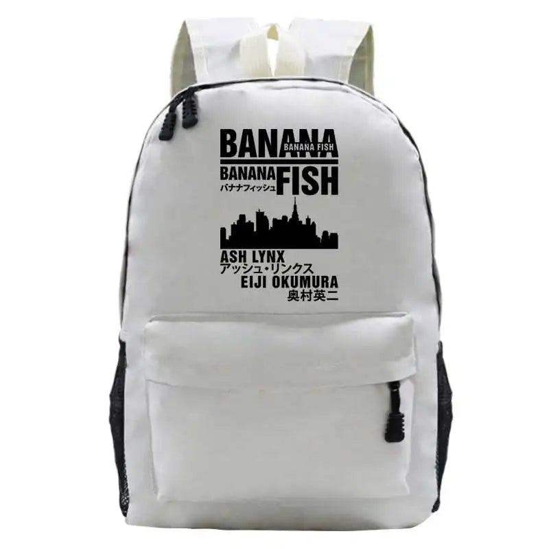 Banana Fish Anime Cartoon Unisex Travel Backpack Waterproof Oxford