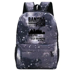 Banana Fish Anime Cartoon Unisex Travel Backpack Waterproof Oxford