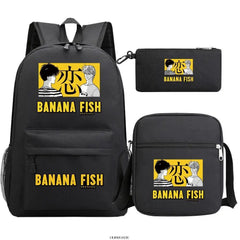 Banana Fish Backpack School Bags For Boys Girls Children High School