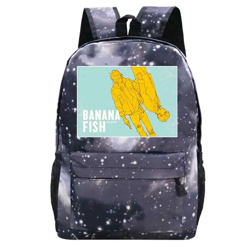 Banana Fish Anime Backpack Teenage Girl Shoulder Bag Waterproof School