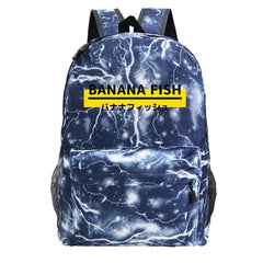 Banana Fish Women Backpack Waterproof Nylon School Backpack