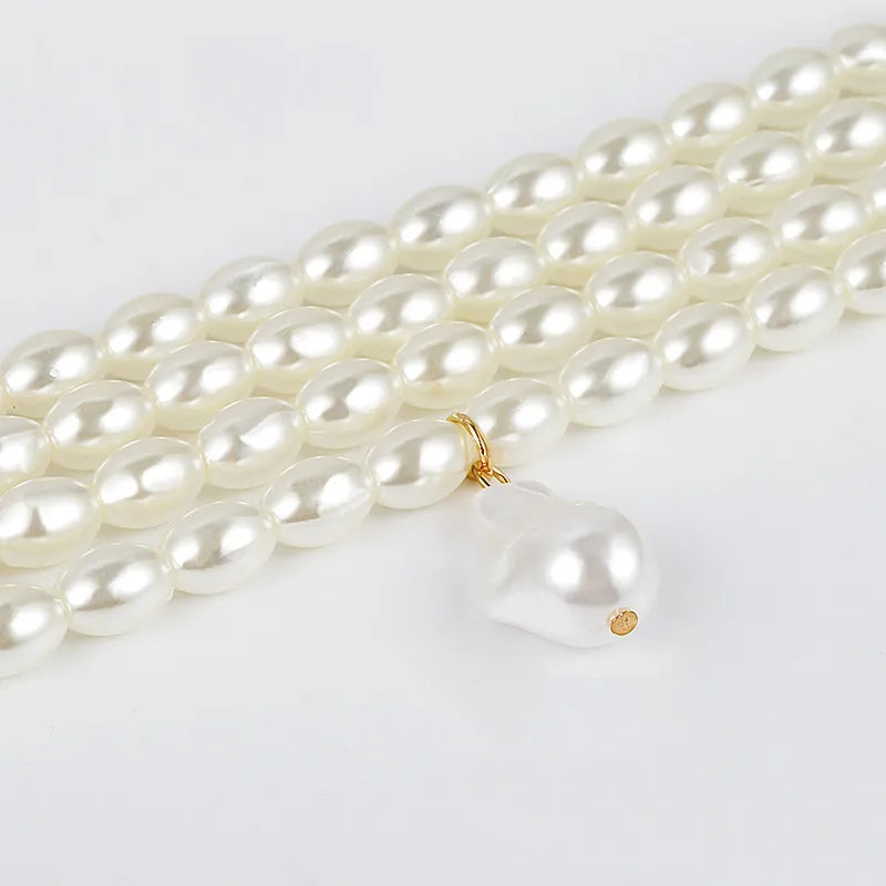 Baroque Abnormity Pearl Necklace European American Style
