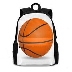Orange Basketball Ball Game Large Capacity Backpack Laptop Travel Bag