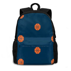 Basketball Orange Sport Cutout Bag Backpack For Men Women Girls Teenage