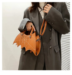 Bat Wing Shoulder Bag for Women Crossbody Top Handle Bag Halloween Purse Totes