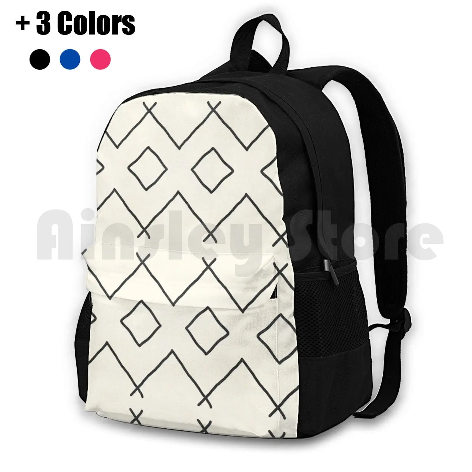 Cream Outdoor Hiking Backpack Waterproof Camping Travel Mud Cloth