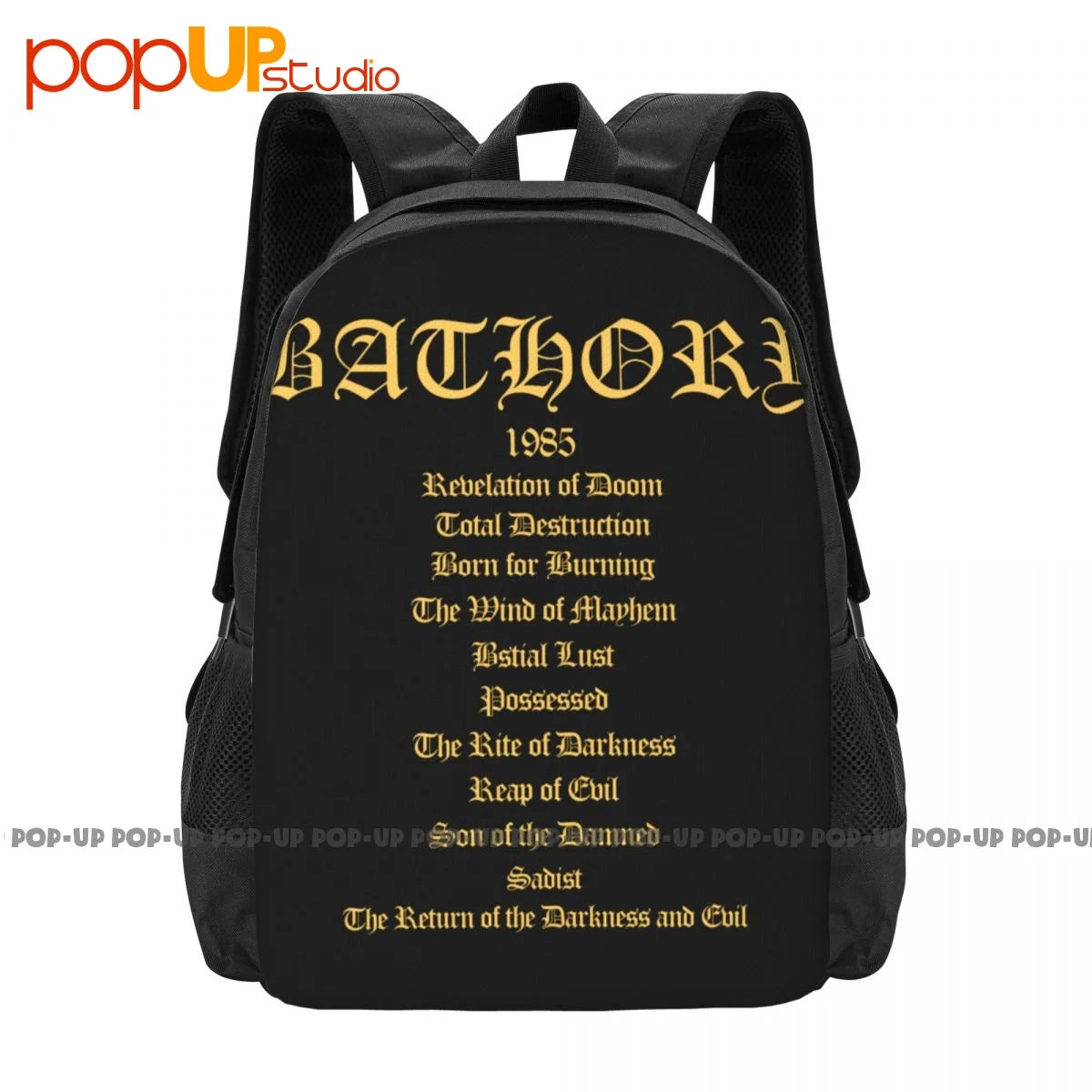 Bathory Rock Band Heavy Metal Backpack Large Capacity Foldable Shopping Bag
