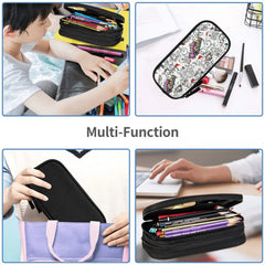 Battle Cats Pen Box Student School Anime Zipper Pen Bag