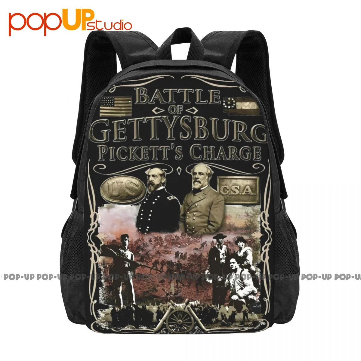 Gettysburg Picketts Backpack Gym Tote Bag for Travel