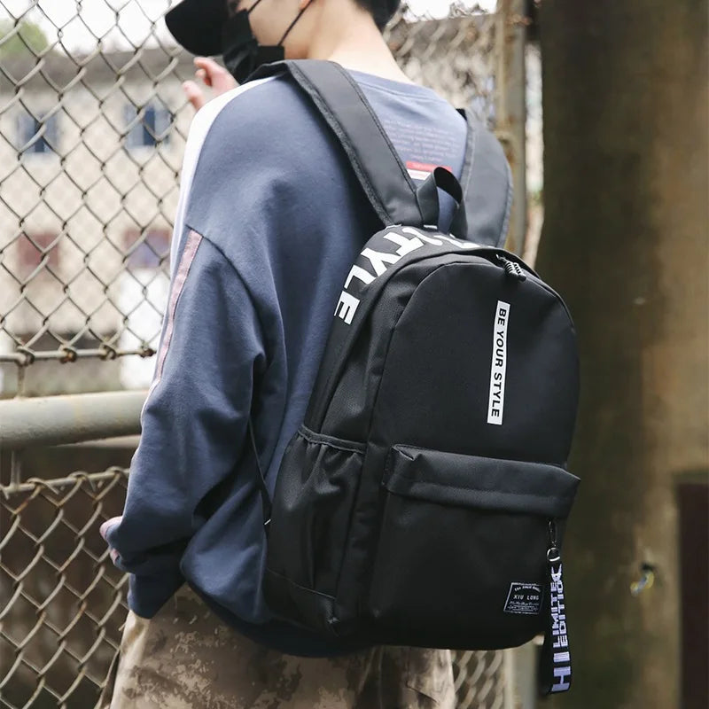 Hip Hop Backpack Harajuku Canvas Laptop College Bag