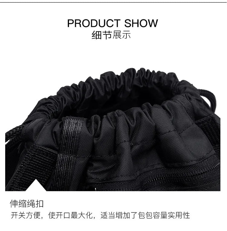 Waterproof Gym Bag Drawstring Sack Sport Fitness Outdoor Backpack