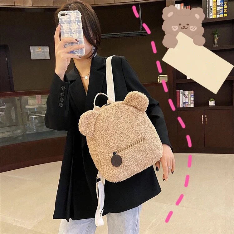 Bear Backpacks Portable Children Travel Shopping Rucksacks