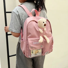 Bear Children's Backpack Student Schoolbag Cartoon Casual Backpack