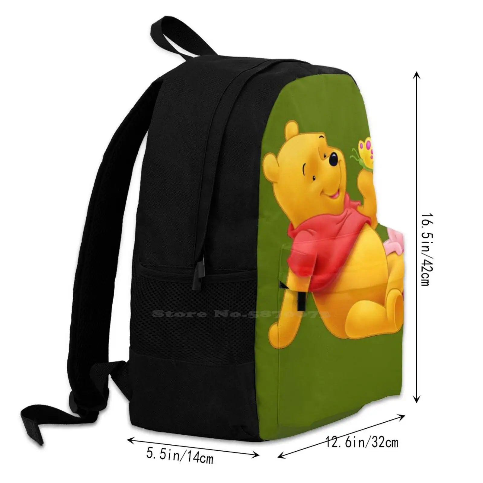 Bear Butterfly Travel Laptop Bagpack Bags Bear Butterfly Animal An...