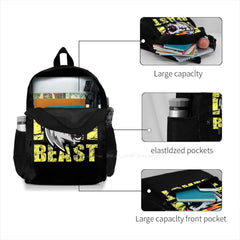 Beast Teen College Student Backpack Laptop Travel Bags Badboyhalo Georgenotfound