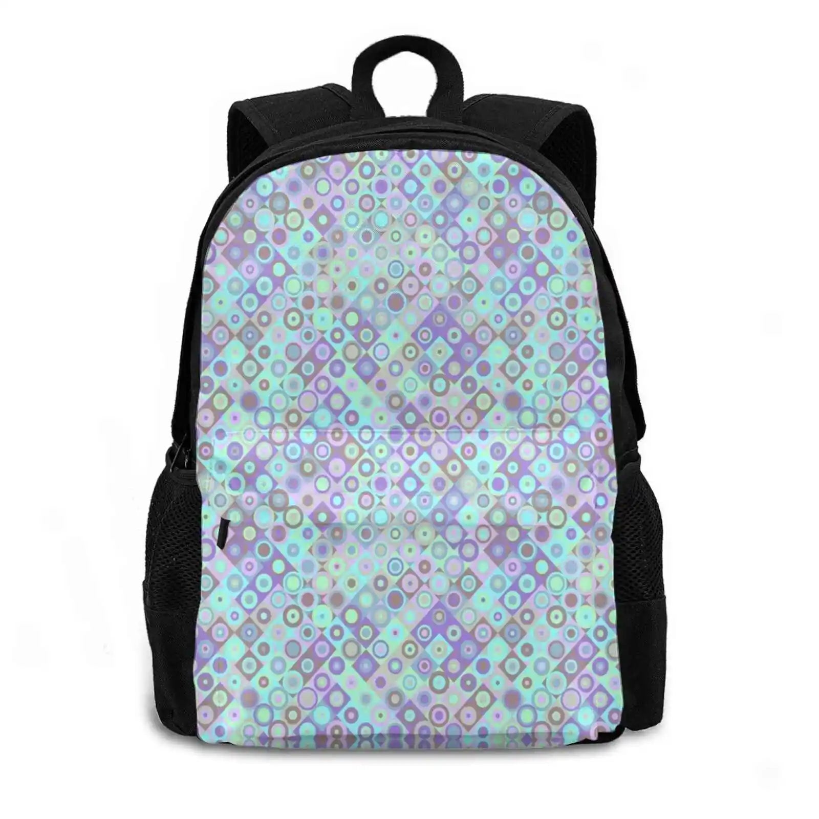 Seamless Patterns Bag Backpack Men Women Girls Teenage Seamless Floral