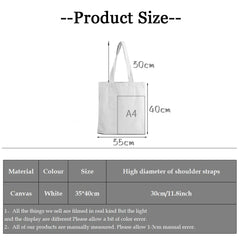 Hedgehog Flower Printed Handbags Women Shoulder Bags Casual Canvas Shopping Girl
