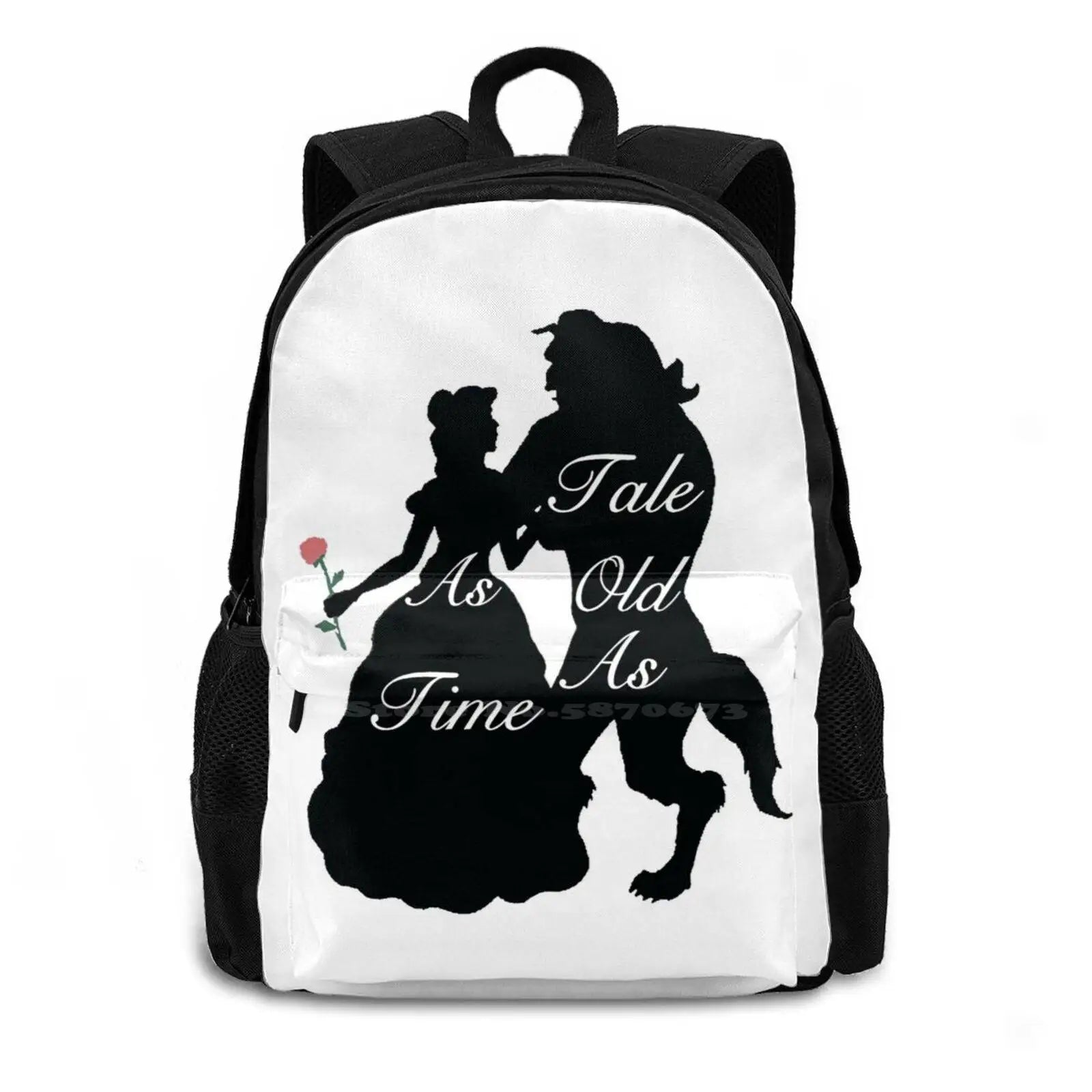 Beauty And Beast Bag Backpack For Men Women Girls Teenage Film Movie