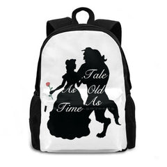 Beauty And Beast Bag Backpack For Men Women Girls Teenage Film Movie