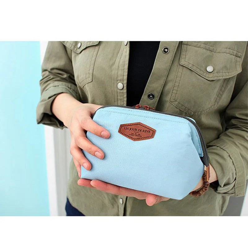 Beauty Lady Travel Makeup Bag Cosmetic Pouch Clutch Handbag Casual Purse