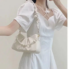 Small Flap Underarm Bag Wrinkled Cloud French Shoulder Bag