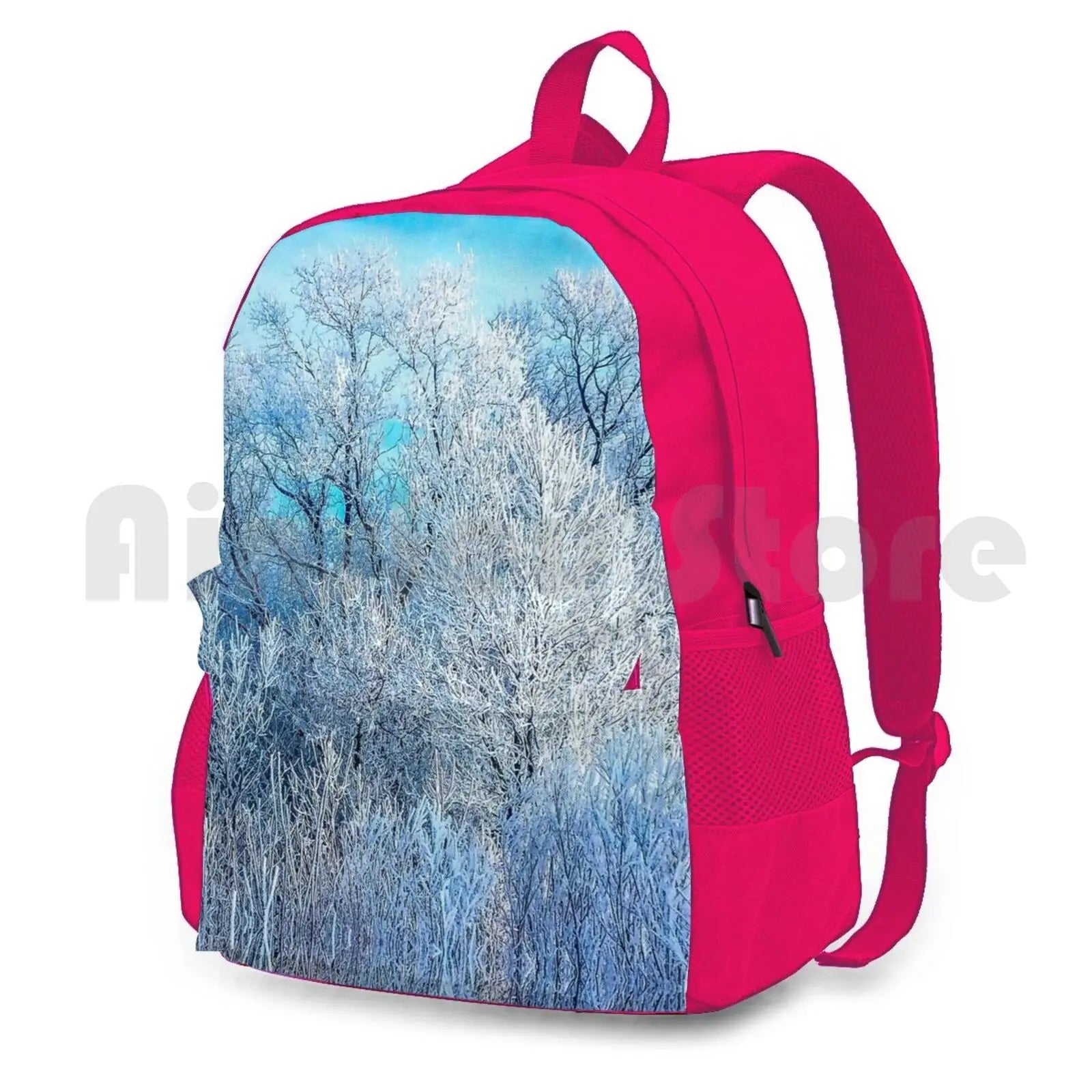 Outdoor Hiking Backpack Waterproof Camping Travel Winter Ice Snow Landscape