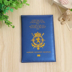 Belgium Versatile Travel Passport Holder Durable Passport Wallet