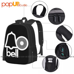Bell Records Breaks Soul Music Label Backpack Large Capacity Foldable
