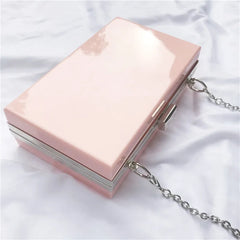 Bella Joy Acrylic Clutch Chain Box Women Shoulder Bags