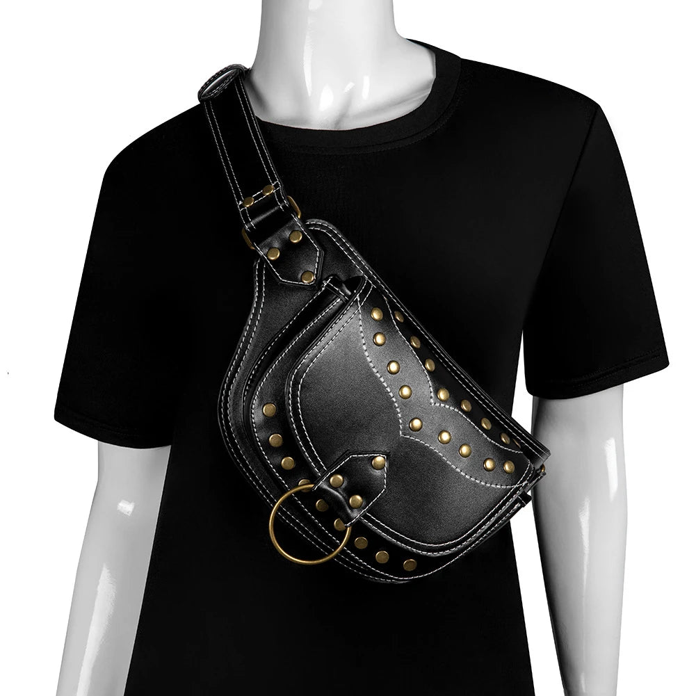 Banana Punk Tactical Waist Bag Leg Fanny Pack Men Chest Bag