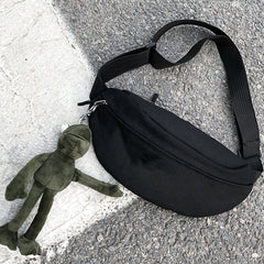 Canvas Crossbody Shoulder Bag for Women with Accessories