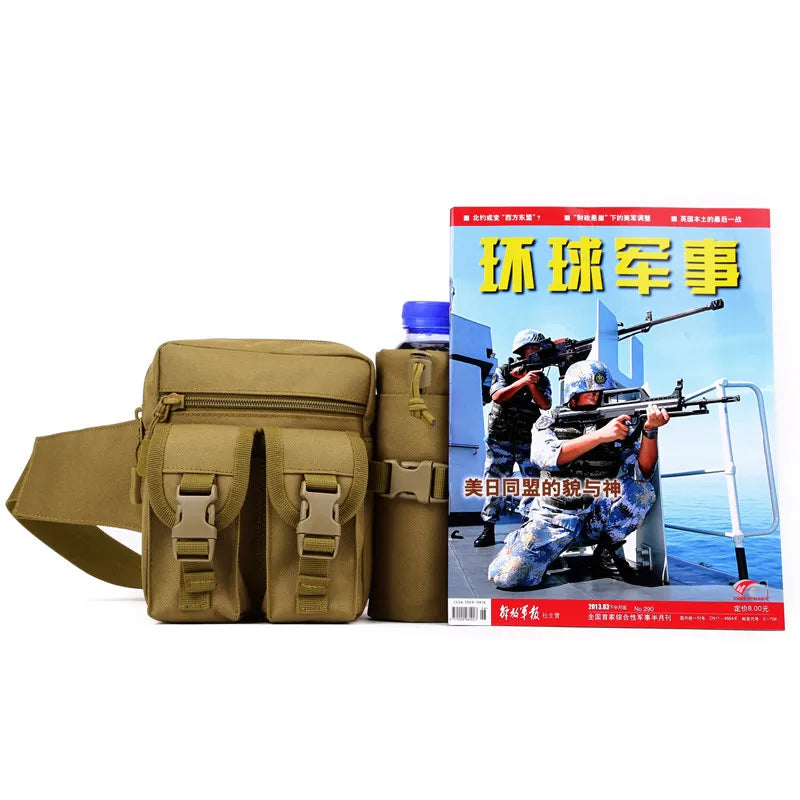 Water Bottle Waist Bag Military Shoulder Bag Waterproof Gear