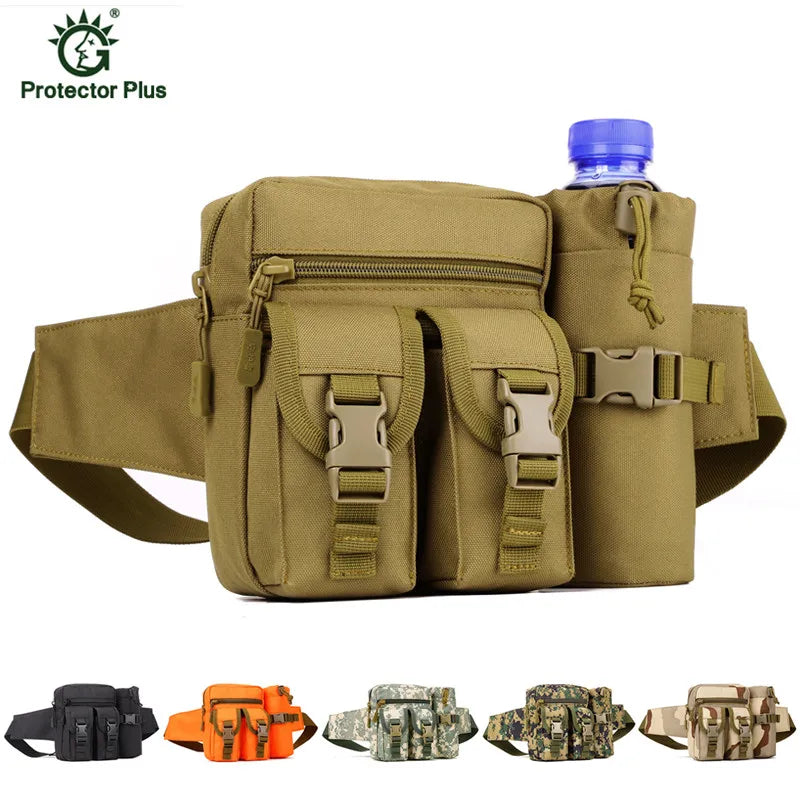 Water Bottle Waist Bag Military Shoulder Bag Waterproof Gear