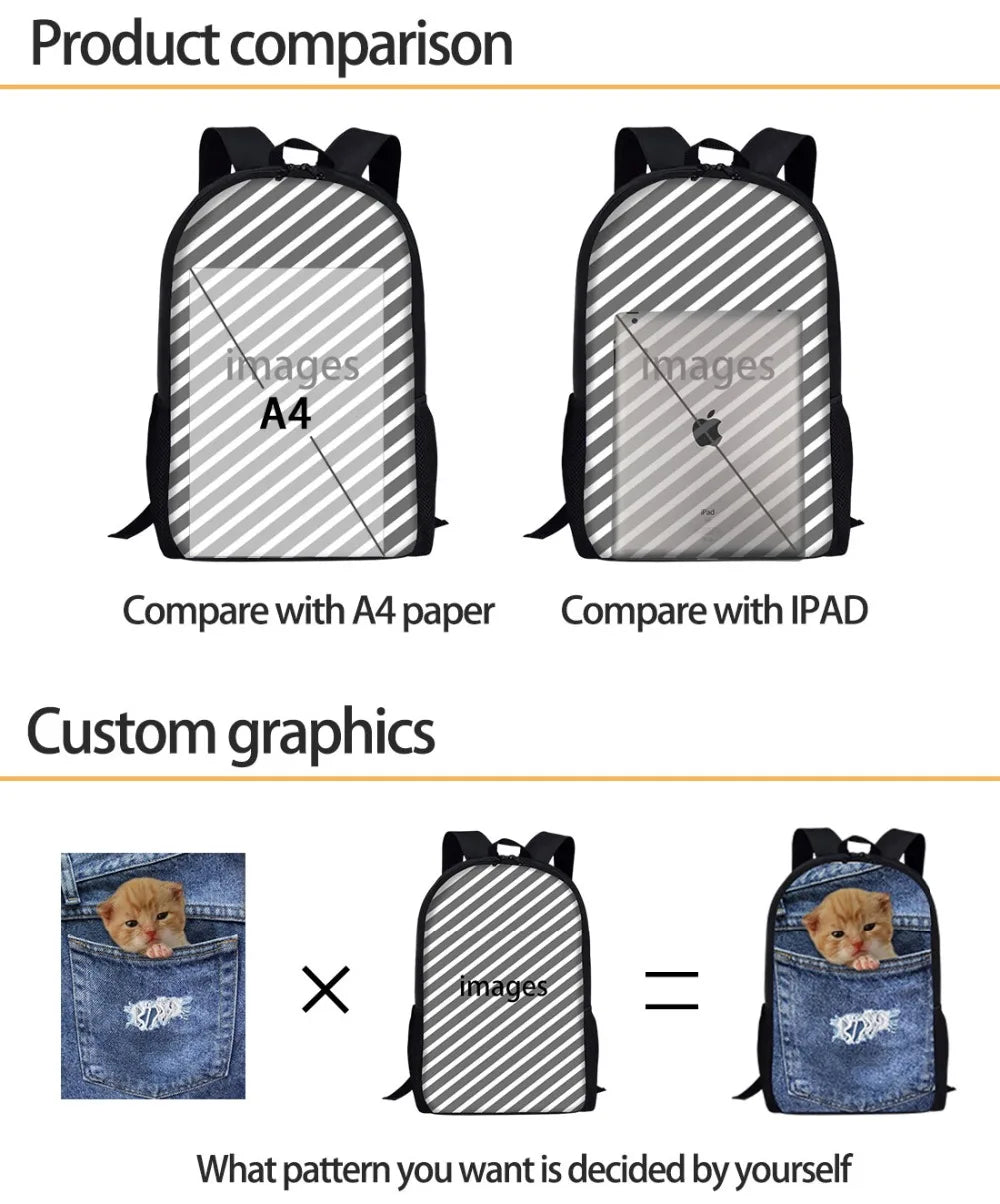 Bernese Mountain Dog School Shoulder Bag for Teenage Girls