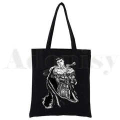 Berserk Guts Swordsman Gatsu Zodd Canvas Print Shopping Bags Girls Life