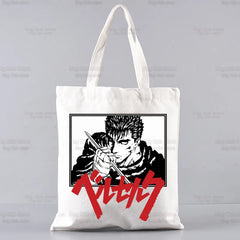 Berserk Guts Shopping Bag Tote Mythology Warrior Anime Jute Fabric