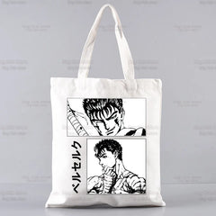 Berserk Guts Shopping Bag Tote Mythology Warrior Anime Jute Fabric