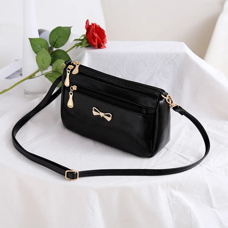 Women Crossbody Bag PU Leather Messenger Shoulder Bag
