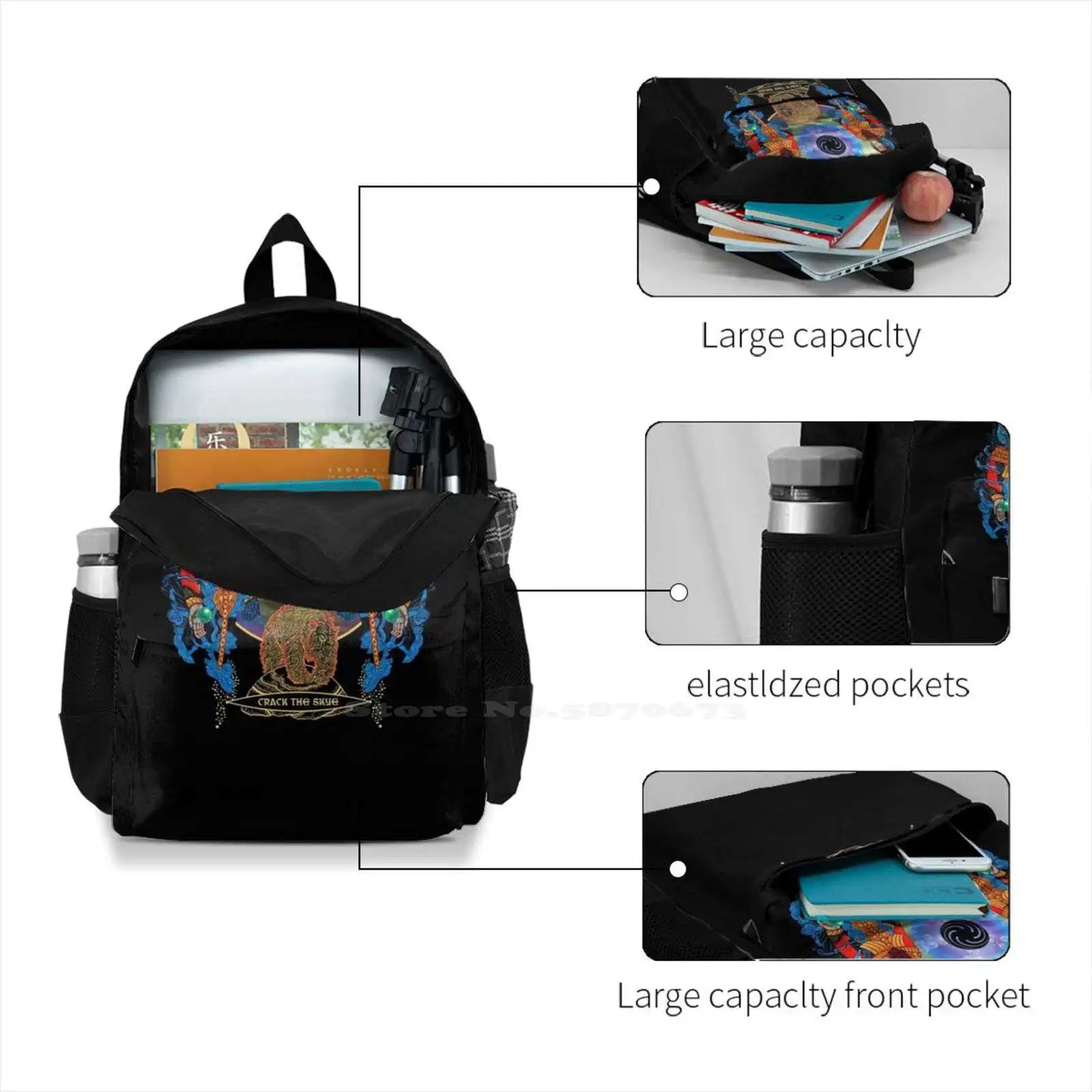 Graphic T-Shirt Laptop Travel School Bags