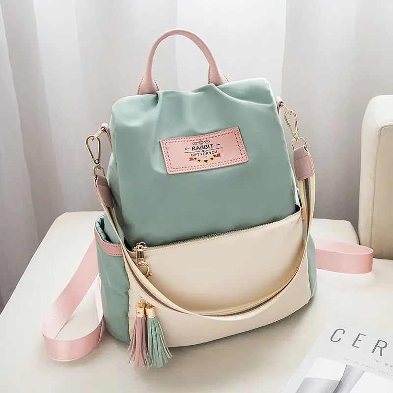 Oxford Cloth Backpack Small Backpack Women Travel Schoolbag