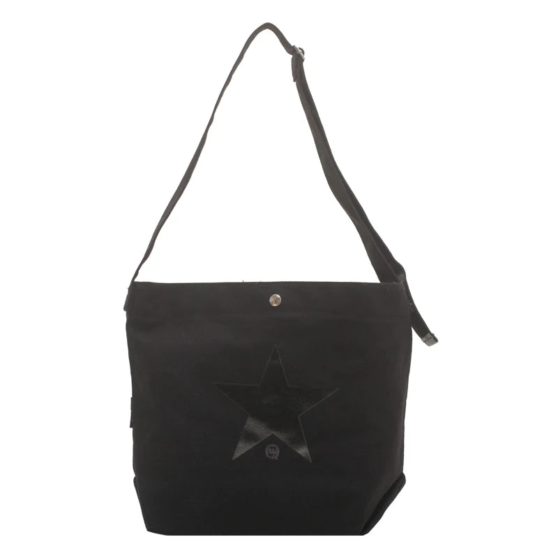 Canvas Shoulder Bag Men Women Large Travel Leather Messenger Bag