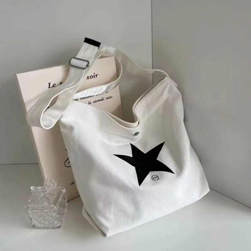 Canvas Shoulder Bag Men Women Large Travel Leather Messenger Bag