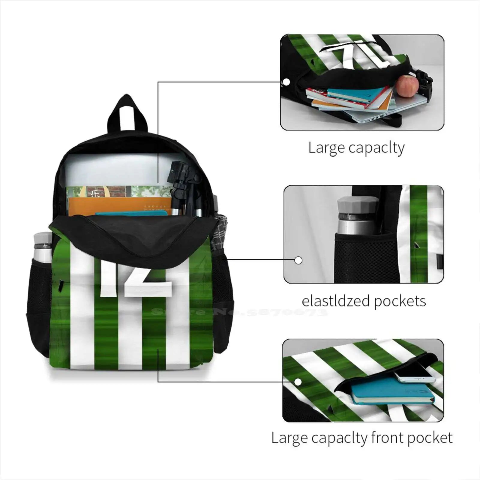 Betis Fans Backpacks Sevilla FC Glasgow Football Team