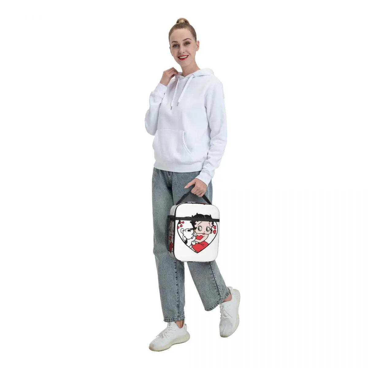 Betty Boops Love Dog Insulated Lunch Bag with Cartoon Design