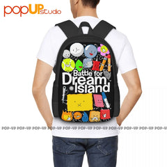 Bfdi Poster Battle Dream Island Backpack Large Capacity Shopping Bag