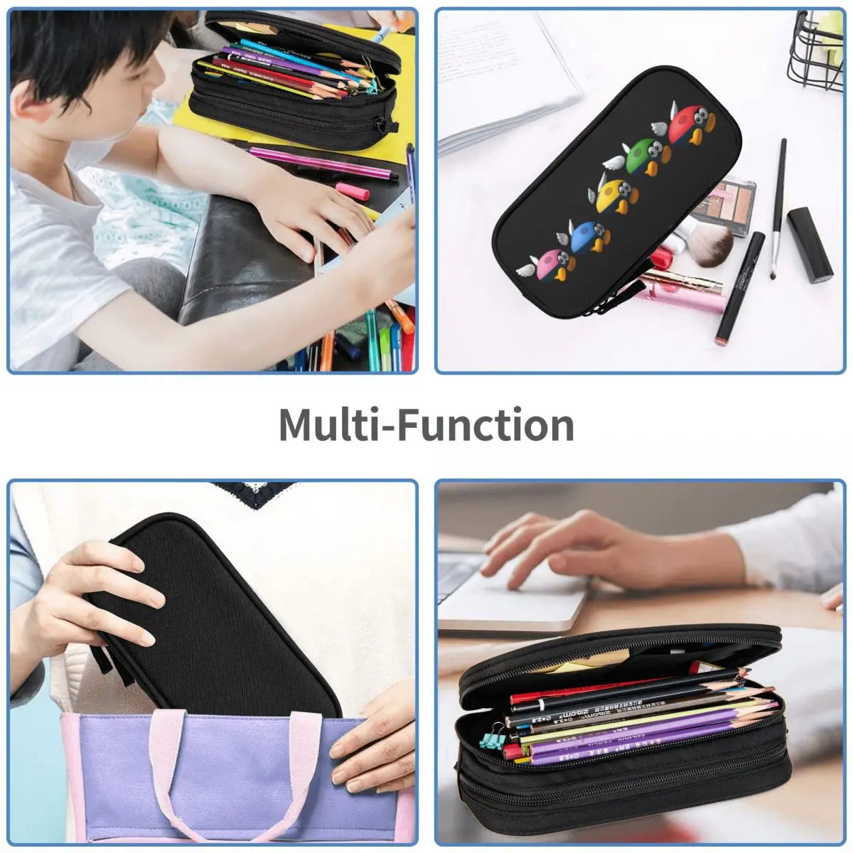Ladybug Biddybud Zipper Pen Box Student School Anime Stationery Bag