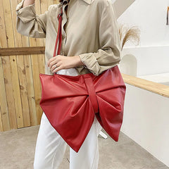 Big Bow Square Crossbody Bags High-quality Leather Women's Handbags